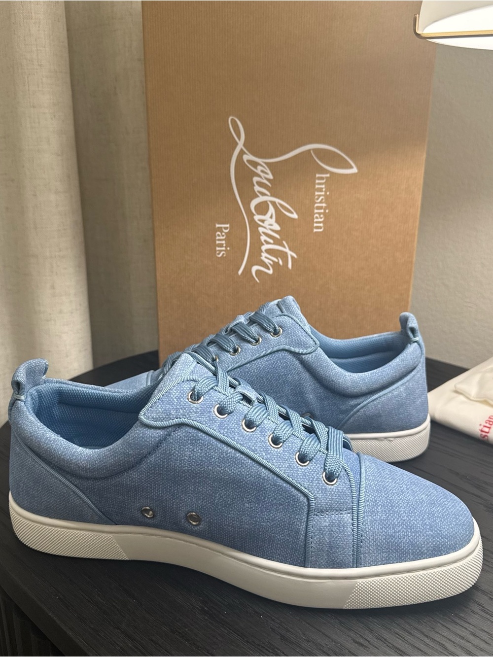 Christian Louboutin Louis Junior Orlato Sneakers Crosta Blue - Picture 5 of 8